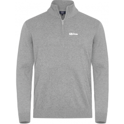Stickad tröja half zip